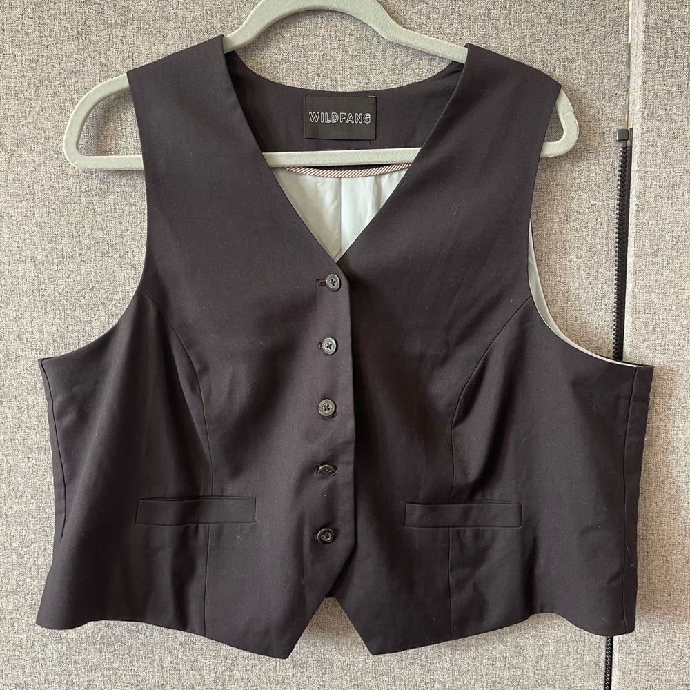 The Wildfang Suit Vest 1X